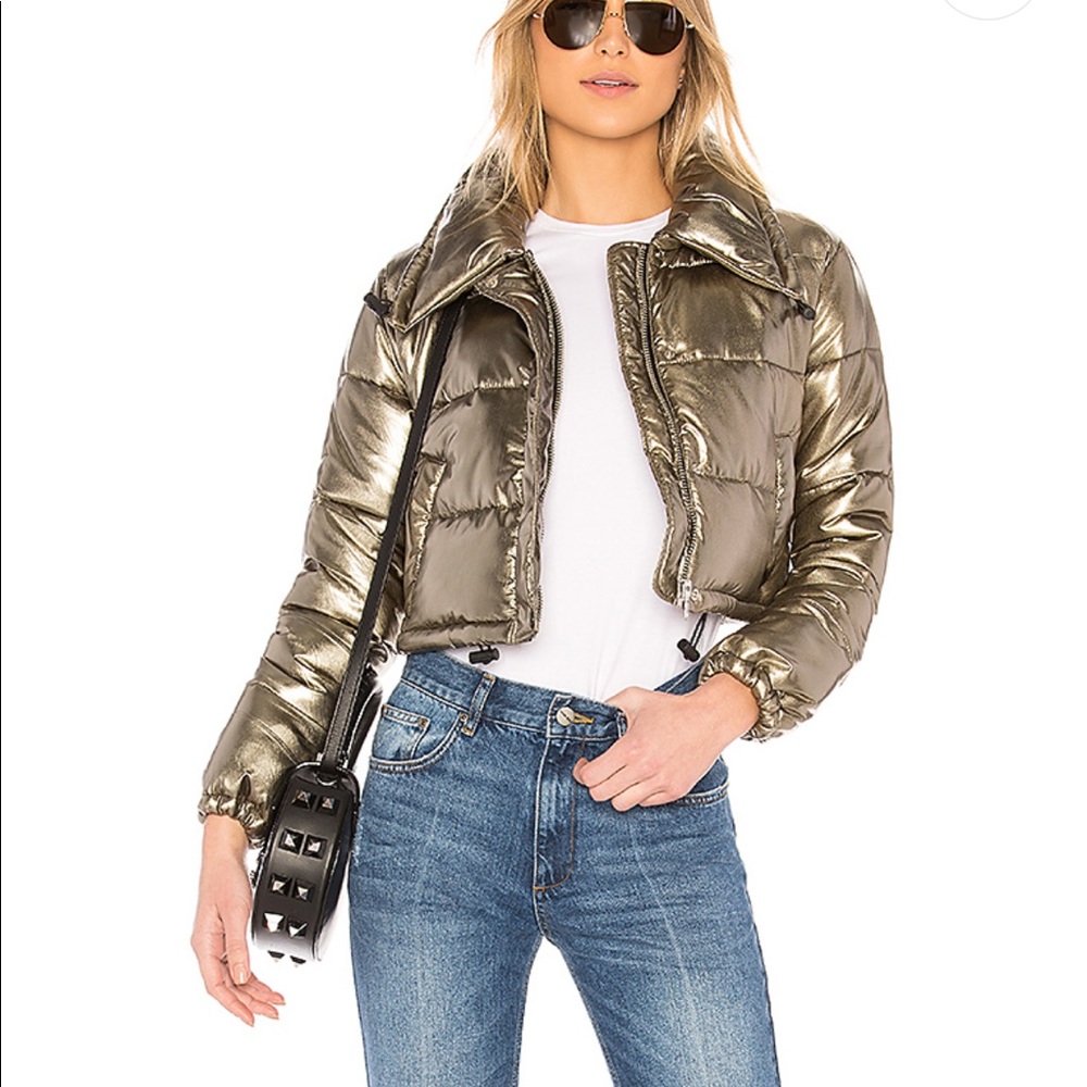 Lovers + Friends Sugar Cropped Puffer